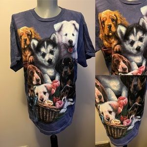 Y2K The Mountain Tee unisex tie dye graphic s T-shirt Dogs puppy 🐶 vintage 2…